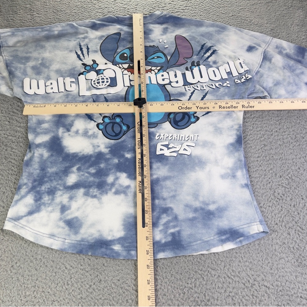 Disney Parks Stitch Spirit Jersey Shirt Adult XS Blue Tie Dye Experiment 626 - Picture 7 of 9